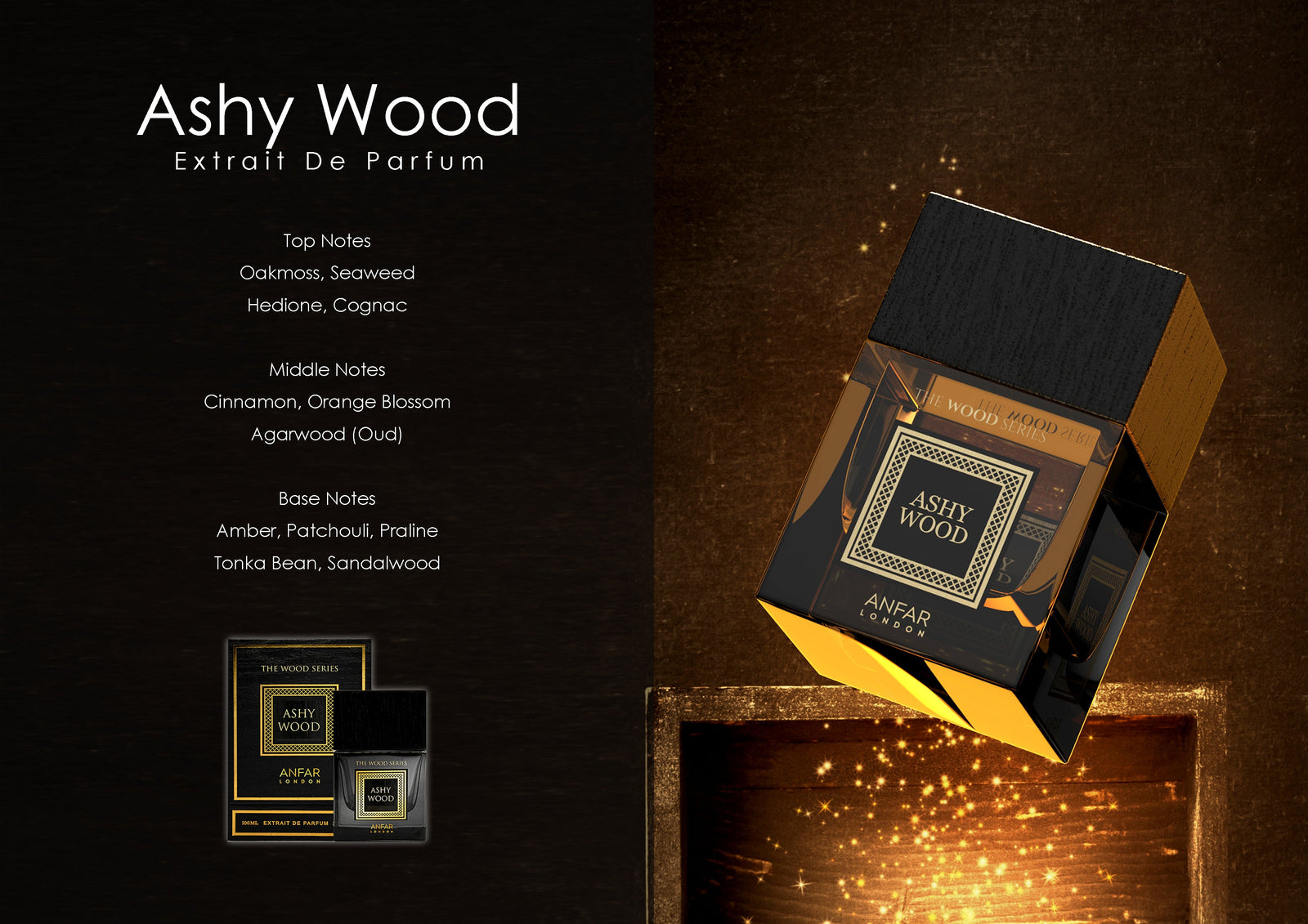 Ashy Wood by Anfar London with its fragrance notes