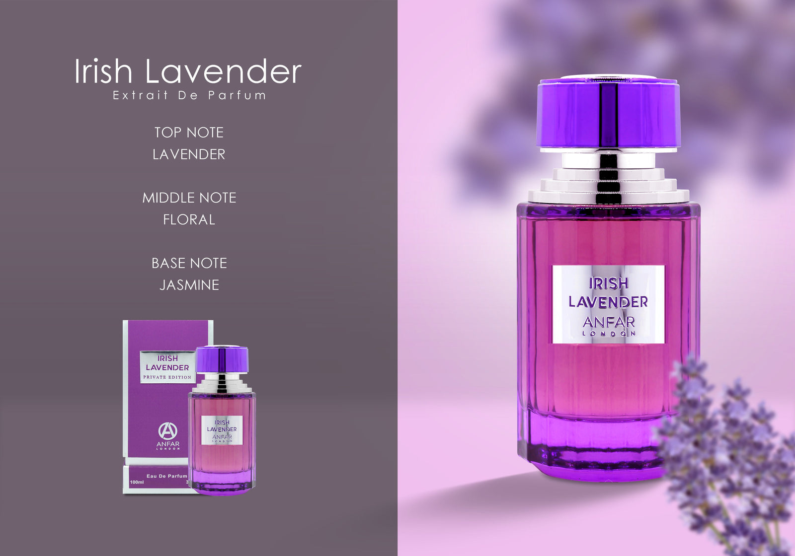 Irish Lavender by Anfar London with its fragrance notes
