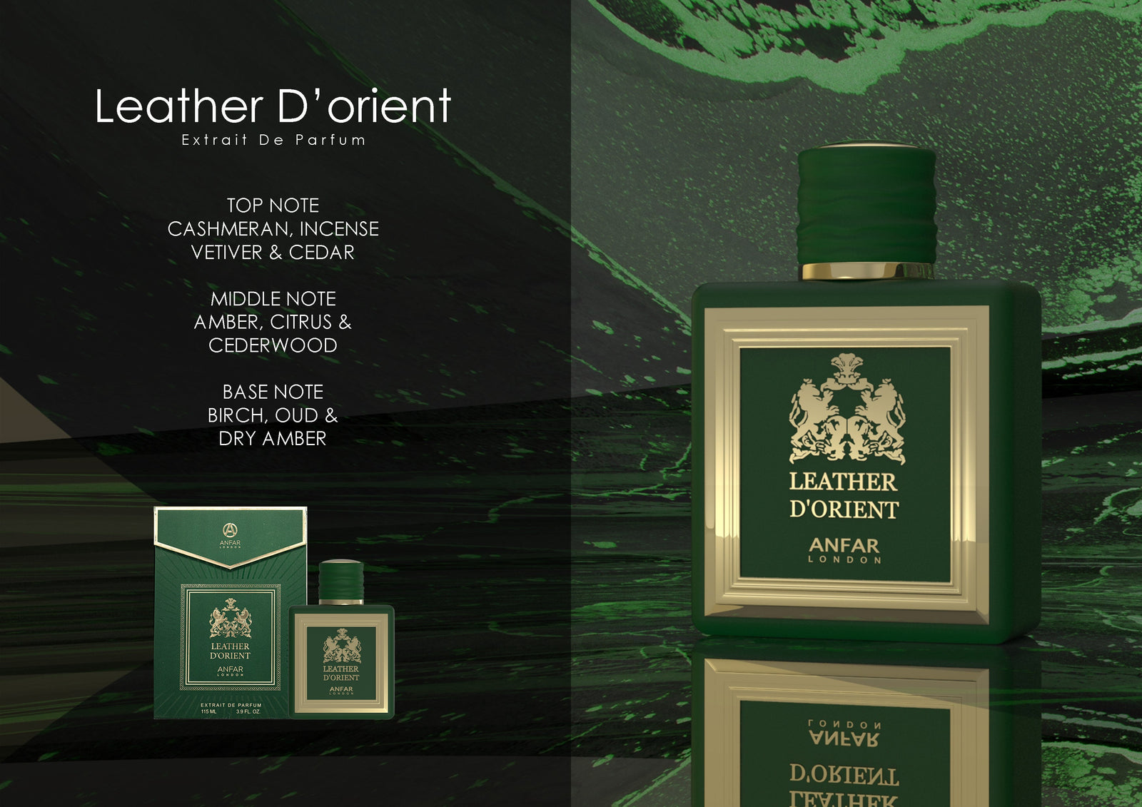 Leather D'Orient by Anfar London with its fragrance notes