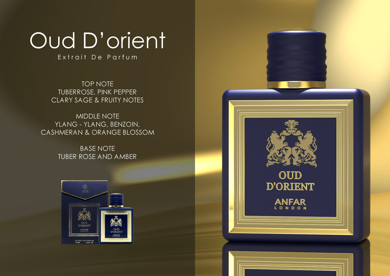 Oud D'Orient by Anfar London with its fragrance notes