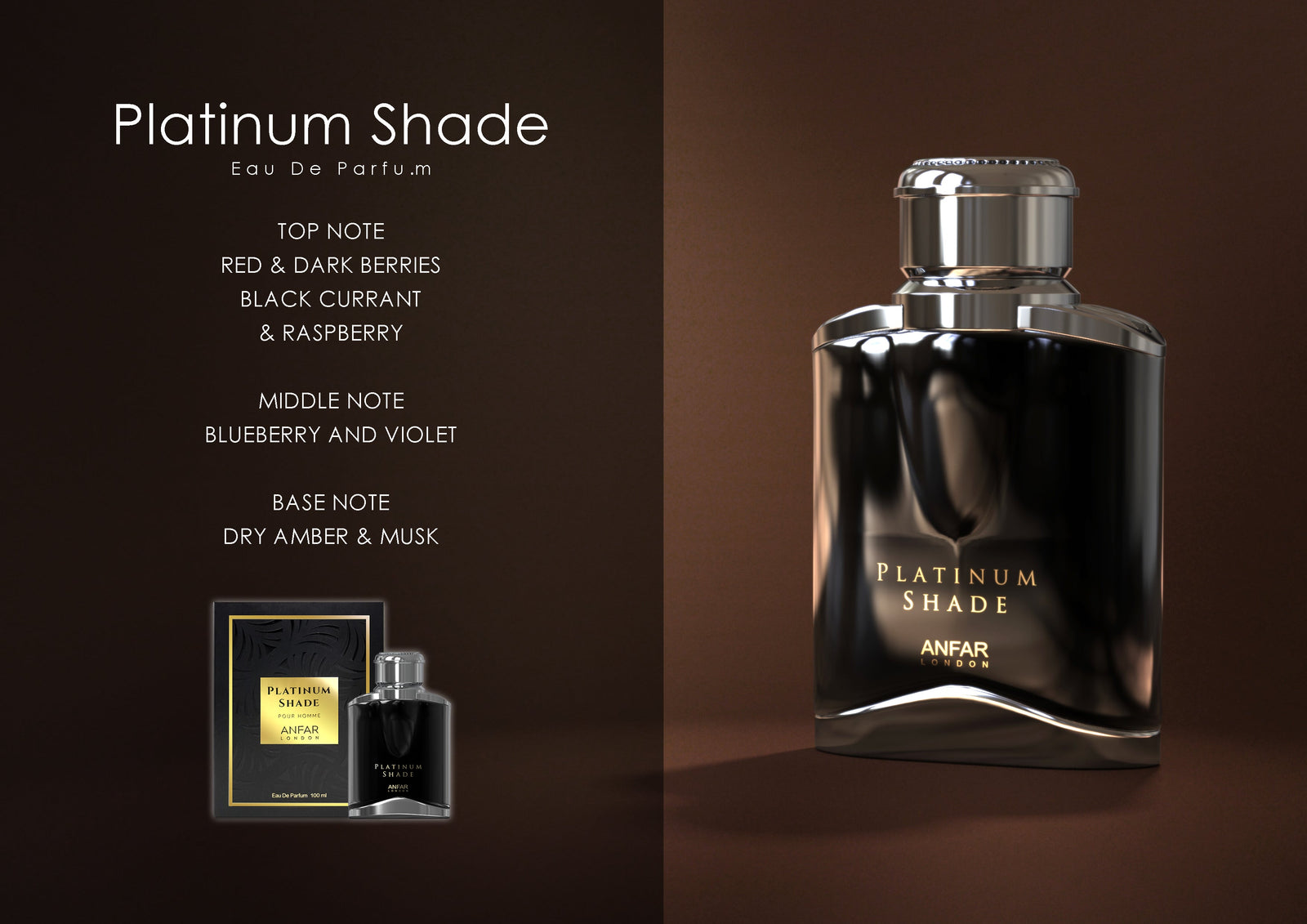 Platinum Shade Men by Anfar London with its fragrance notes