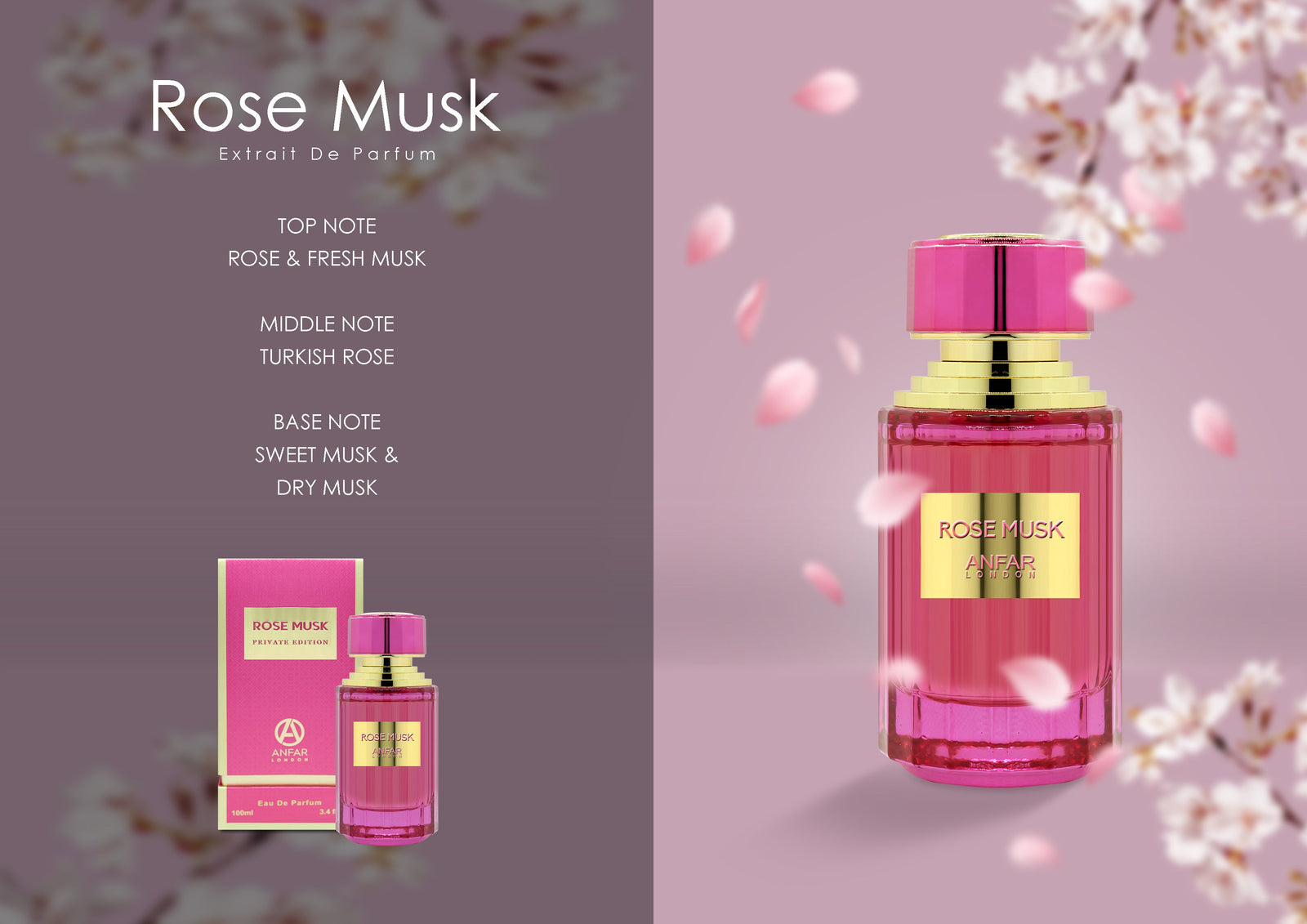 Rose Musk by Anfar London with its fragrance notes
